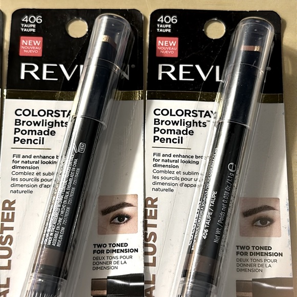 Revlon Natural Luster Colorstay Browlights Pomade Pencil - Picture 3 of 5